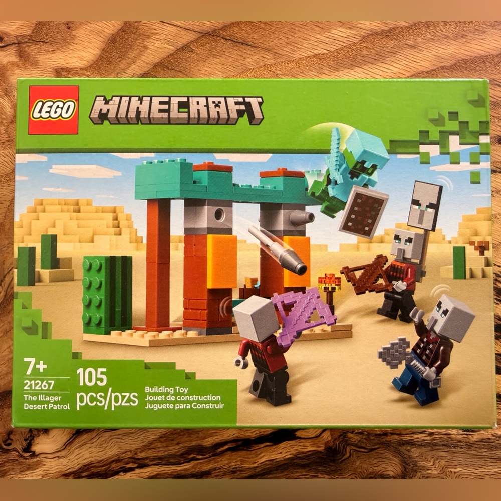 LEGO Minecraft The Illager Desert Patrol Set 21267 Building Kit 105 Pieces